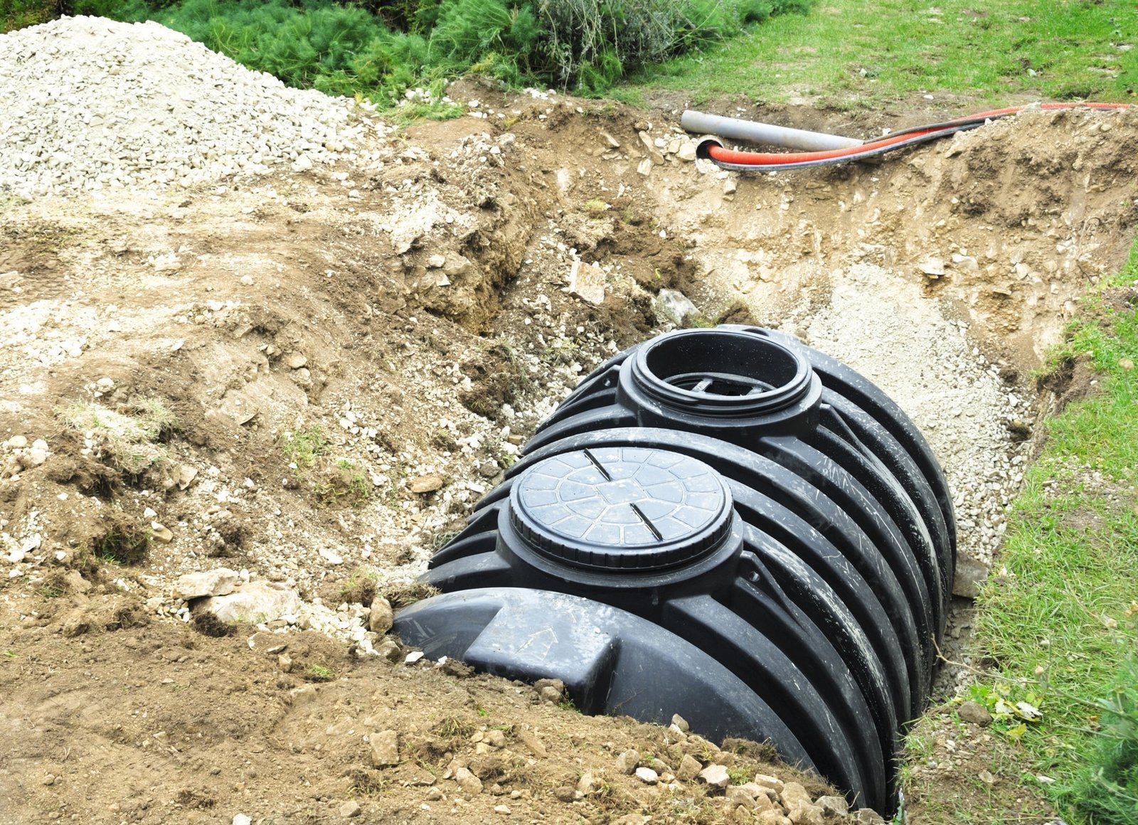 Septic tank at a residential property in Menifee, CA